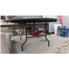 Image 2 : 5' Round Table with Folding Legs