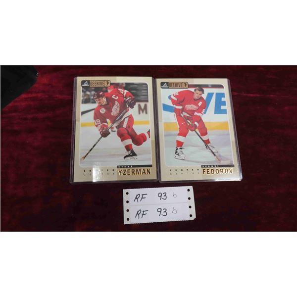 Pinnacle Beehives ; Steve Yzerman, Sergei Federov, Detroit Red Wings