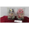 Image 1 : (2) 7" Goalie Masks ; Pittsburgh Penguins, Carolina Hurricanes - in Original Packages