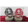 Image 2 : (2) 7" Goalie Masks ; Pittsburgh Penguins, Carolina Hurricanes - in Original Packages
