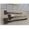 Image 1 : 3 Axes - 1 of is Splitting Axe with Fiberglass Handle