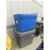 Image 4 : 7 Storage Tote Bins with Lids