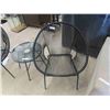 Image 2 : 3 pc Patio Set : 2 Chairs + Stand - New Condition
