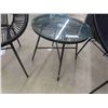 Image 3 : 3 pc Patio Set : 2 Chairs + Stand - New Condition