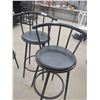 Image 2 : 4 Black Metal Bar Stools