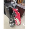 Image 1 : North Western Left Handed Golf Club (10) with Bag + Cart 