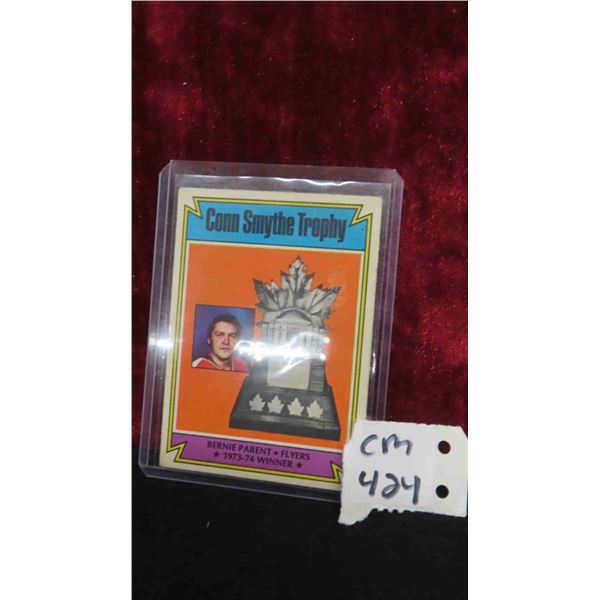 Bernie Parent 1975/76 Conn Smythe Trophy Card