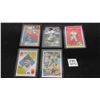 Image 1 : (5) Assorted Baseball Cards
