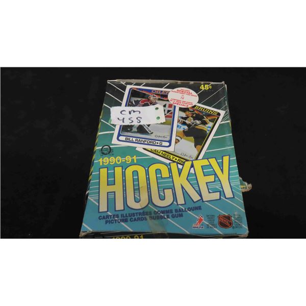 Unopened 1990/91 O-Pee-Chee Hockey Box