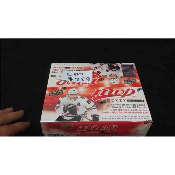 Unopened 2021/22 Upper Deck MVP Hockey Box 