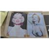 Image 2 : Marilyn Monroe ; 2 Metal Signs 8" x 12" , 2 Calendars, Carlton Ornaments