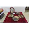 Image 1 : Seiko Anniversary Clock + 4 Norman Rockwell Plates