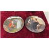 Image 2 : Seiko Anniversary Clock + 4 Norman Rockwell Plates