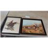 Image 1 : 2 Framed Pictures 12" x 18" Water Color + 13" x 15"  - RCMP 3D Style Picture