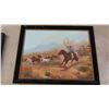Image 2 : 2 Framed Pictures 12" x 18" Water Color + 13" x 15"  - RCMP 3D Style Picture