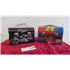 Image 1 : 2 Metal Lunch Boxes ; Dale Earnhardt + Jeff Gordon 