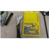 Image 6 : Fish Tape, Clamps, staplers, Planer, 100' Tape Measure, plus more