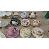 Image 2 : 8 Tea Cups + Saucers ; Royal Albert, Aynsley, plus others & Serving Plates, Bowls 