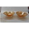 Image 2 : 6 Amber Colored Pcs ; Cream, Sugar, 3 Bowls