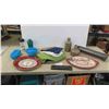 Image 1 : Servin Platters, Place Matts, Lace Style Table Cloth, plus more