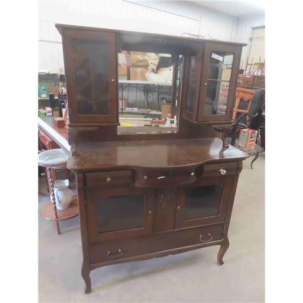 Buffet with Nice Display Hutch 19  x 48  x 68  