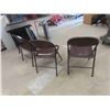 Image 4 : 3 Metal Folding Chairs