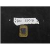 Image 1 : Late 1800s Brass Match Safe with Enameled Initial 'W' Front  Registered Number 