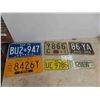 Image 1 : Vintage License Plate Lot ; Minty Ontario Set, Small West Australia, Minty Ind., 