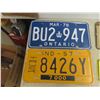 Image 2 : Vintage License Plate Lot ; Minty Ontario Set, Small West Australia, Minty Ind., 