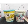 Image 3 : 4 Vintage Peanut Butter Tins Made to Be Used As Kids Beach Sand Pails After