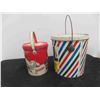 Image 8 : 4 Vintage Peanut Butter Tins Made to Be Used As Kids Beach Sand Pails After