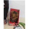 Image 4 : Vintage Star Wars Lot ; Darth Vadar Alarm Clock, Chewbacca Talking Plush, Captain 