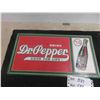 Image 2 : Tin Route 66 Thermometer + Dr. Pepper Sign 9"x 16" 