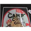 Image 3 : Camp Coffee Porcelain Sign 7" x 14" , Made in England - Nice Heavy Duty Porcelain Sign