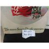 Image 3 : 2 Vintage 7Up Advertising Cardboard Easel Back Signs - Christmas 14" x 19" 