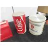 Image 2 : 5 Vintage Advertising Transistor Radios ; Coke, Atlas, Batteries, Campbells Soup, 