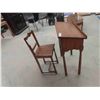 Image 1 : Walnut Telephone Stand + Chair