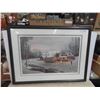 Image 1 : Framed Print by Hubert Thoroux , signed 31" x 42" 