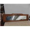 Image 1 : Vintage Wood Framed Mirror 13" x 46" 