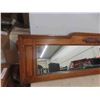 Image 2 : Vintage Wood Framed Mirror 13" x 46" 