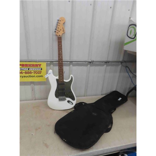 Squier Strat by Fender Electric Guitar with Fender Soft Case