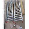Image 2 : 3 Aluminium Loading Ramps 16" x 72" - 1 is a little bent