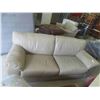 Image 1 : 2 pc Leather / Leather Style Love Seat 64" Wide & Couch