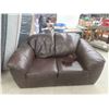 Image 1 : Leather / Leather Style Love Seat 68" Wide