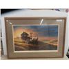 Image 1 : Framed Terry Redlin Print Limited Edition Signed For Amber Wave of Grain 27.5" x 38" 