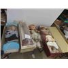Image 1 : 3 Porcelain Dolls up to 30" Tall with Boxes
