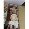 Image 2 : 3 Porcelain Dolls up to 30" Tall with Boxes