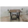 Image 1 : Singer Treadle Base Repurposed with Oak Top to a Desk 17" x 27.5" x 29" 