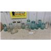 Image 1 : 13 Sealer Jars, Vintage Butter Dish, Saskatchewan Creamery Bottle