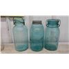 Image 2 : 13 Sealer Jars, Vintage Butter Dish, Saskatchewan Creamery Bottle